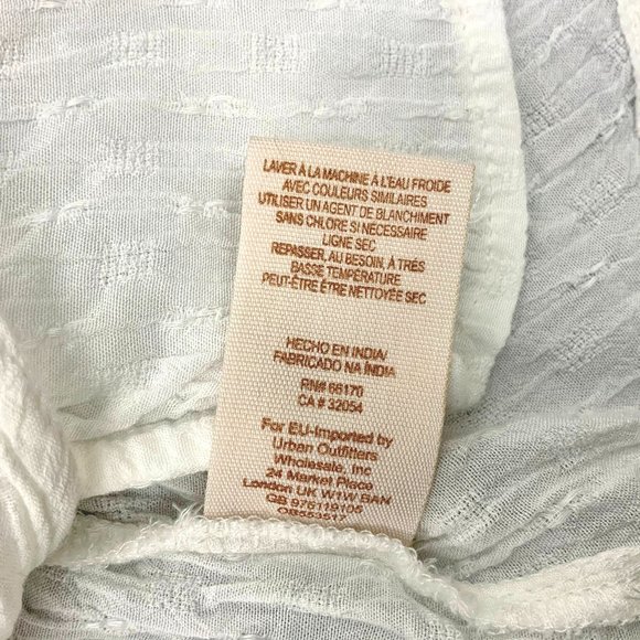 Free People Boho Canyon Rose White Long Sleeve Blouse Top Sz S - Picture 13 of 16